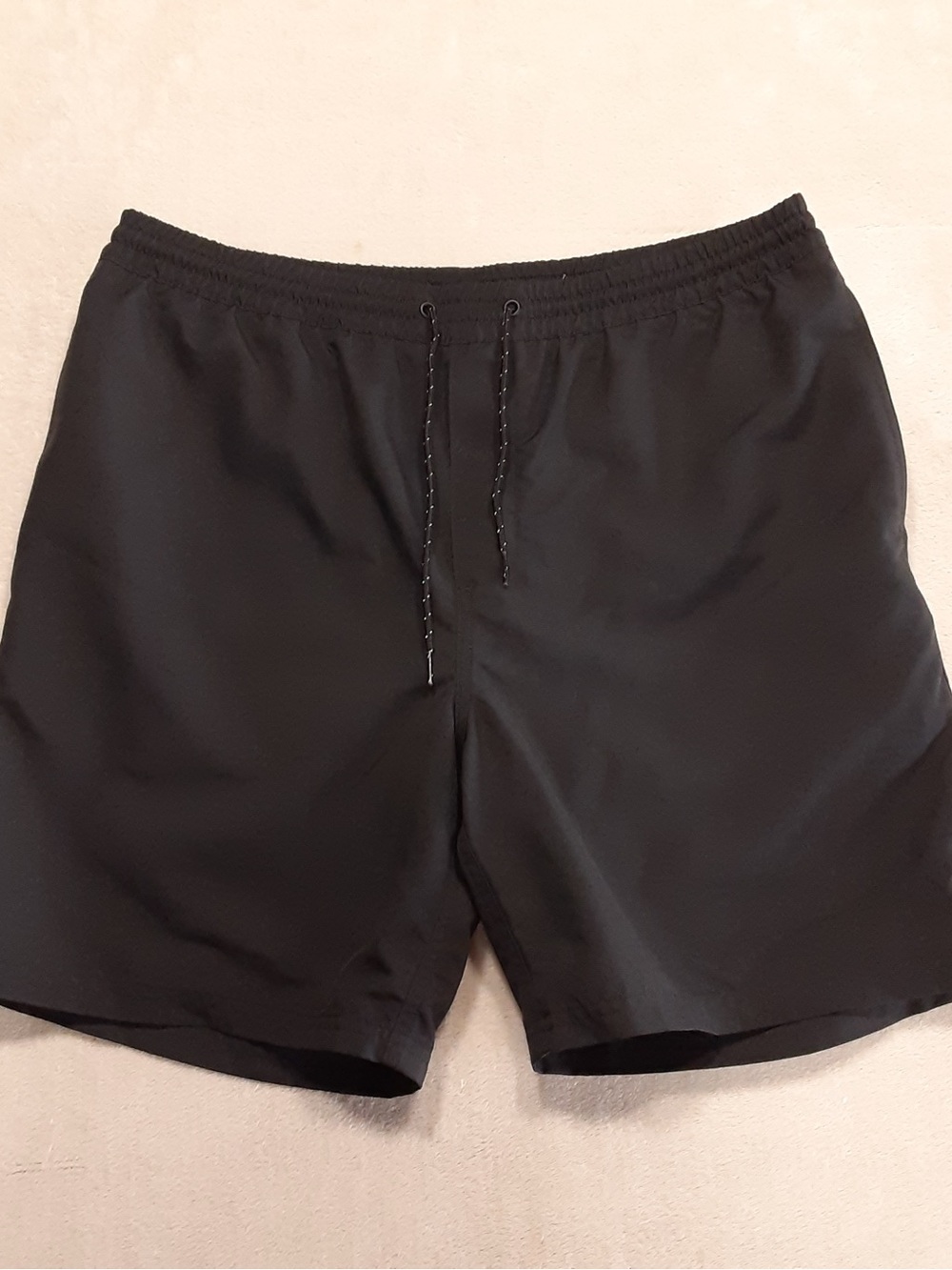 OuterKnown Mens Nomadic Lined Volley shorts L Solid Black 7” Inseam
